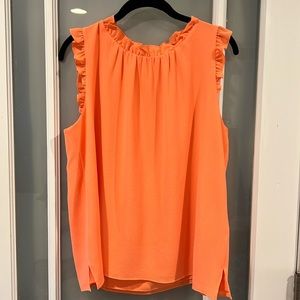 Lilly Pulitzer sleeveless blouse, coral, large, worn once